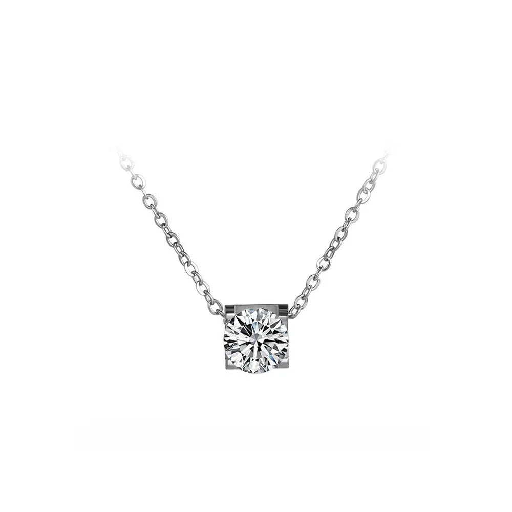 Conjunto Clássico Brilhante Zirconia Brincos e Colares
