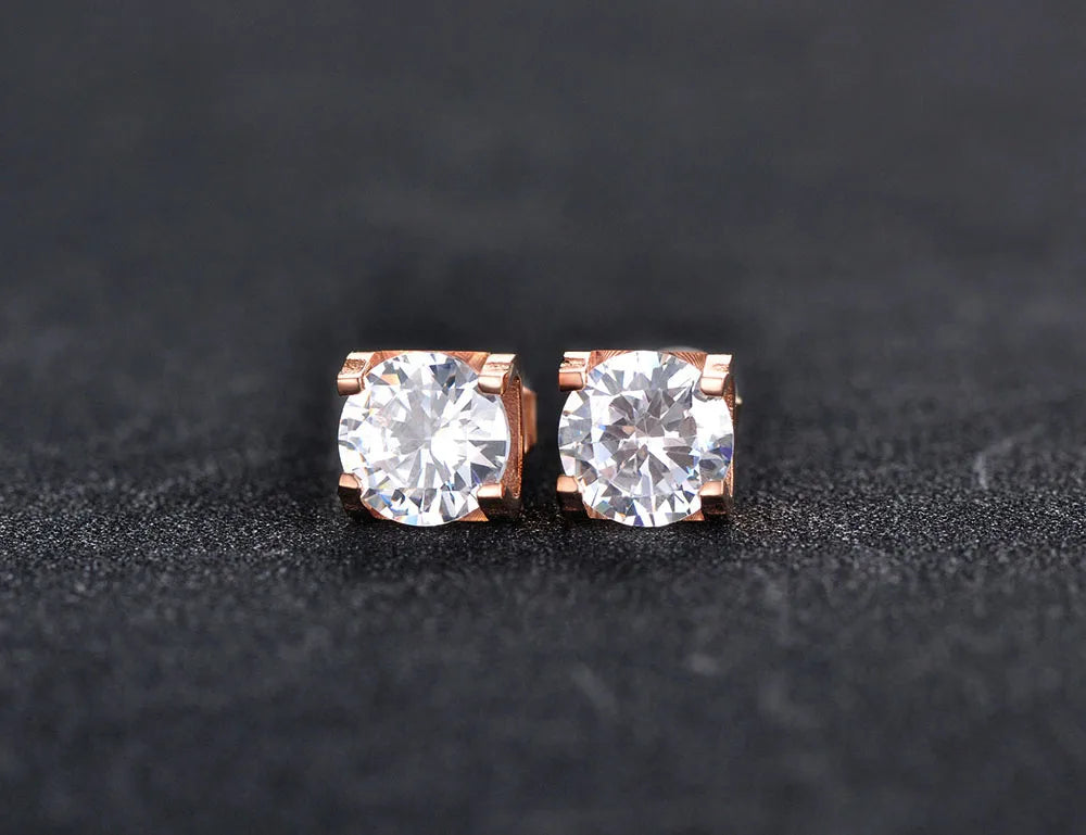 Conjunto Clássico Brilhante Zirconia Brincos e Colares