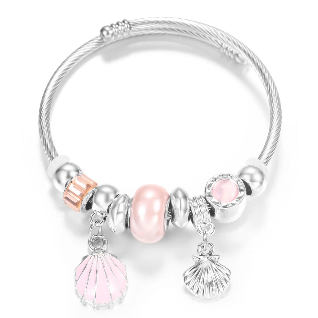 Pulseira de Aço Inoxidável Frisada