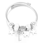 Pulseira de Aço Inoxidável Frisada
