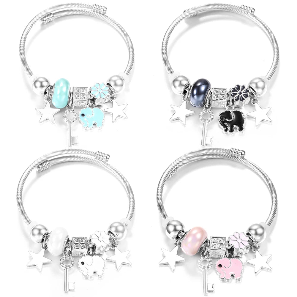 Pulseira de Aço Inoxidável Frisada