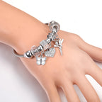 Pulseira de Aço Inoxidável Frisada