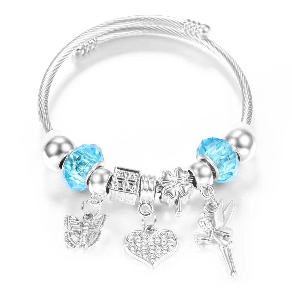 Pulseira de Aço Inoxidável Frisada
