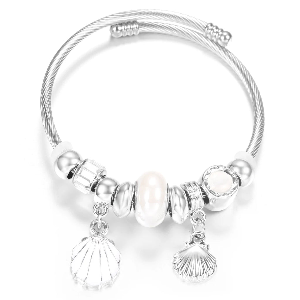 Pulseira de Aço Inoxidável Frisada