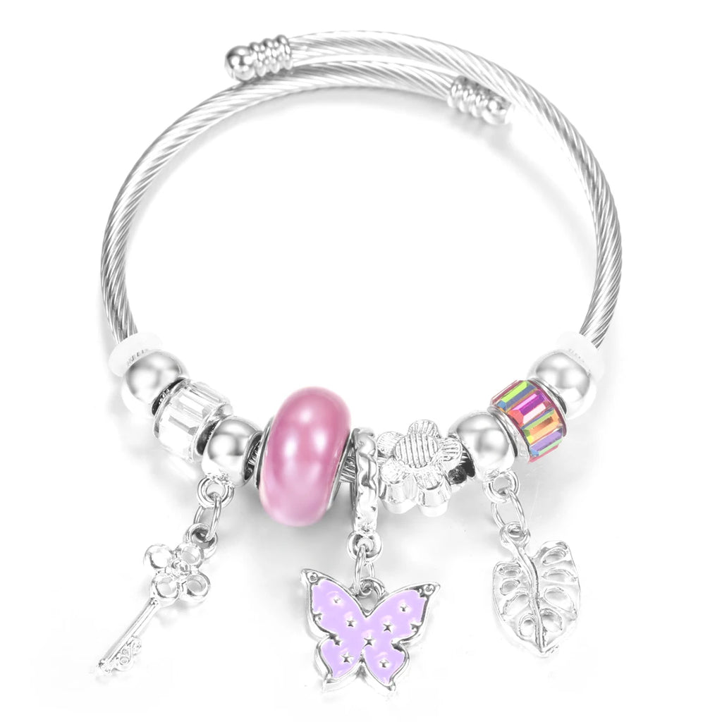 Pulseira de Aço Inoxidável Frisada