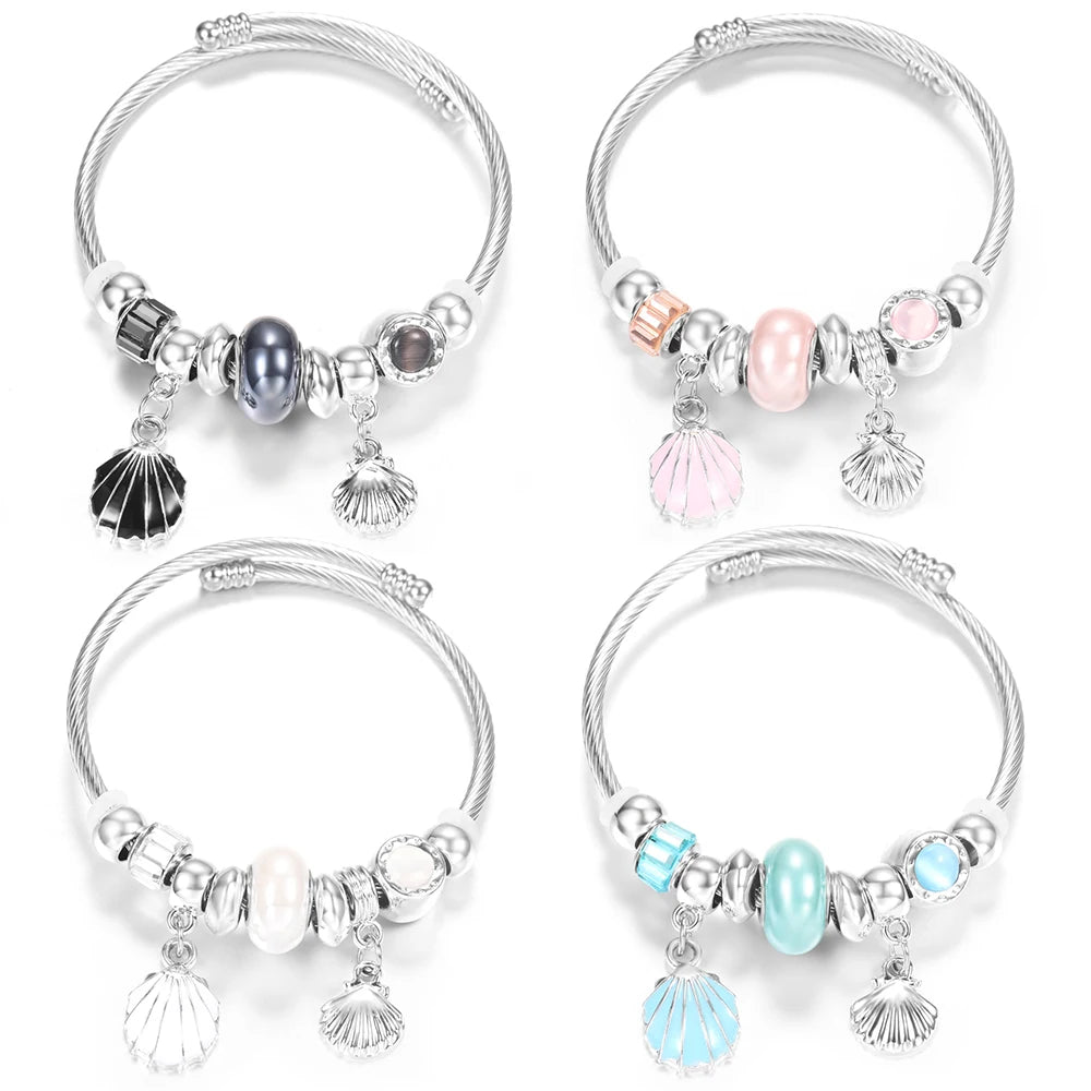 Pulseira de Aço Inoxidável Frisada