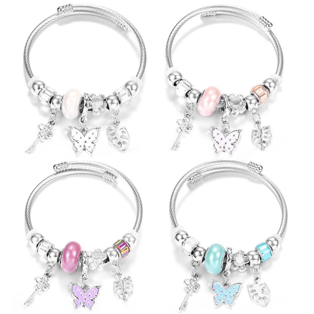 Pulseira de Aço Inoxidável Frisada