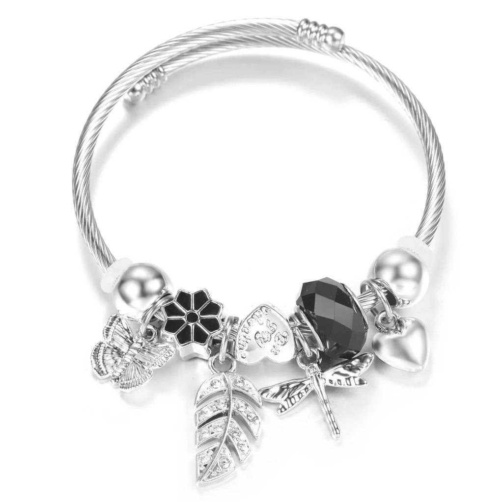 Pulseira de Aço Inoxidável Frisada