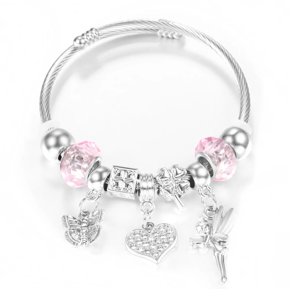 Pulseira de Aço Inoxidável Frisada