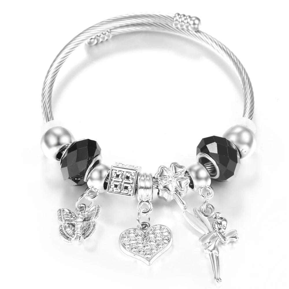 Pulseira de Aço Inoxidável Frisada